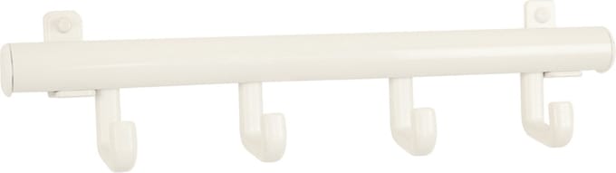 V-Part - Wandkapstok Techno 4 - Steel - wit - Kapstok