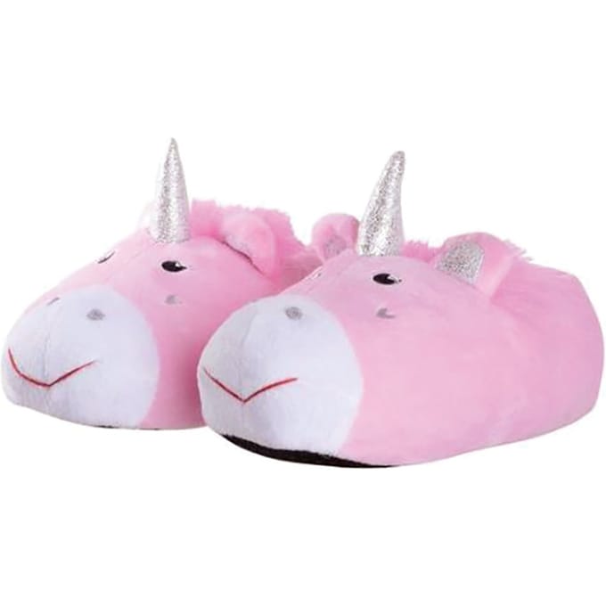 Roze eenhoorn pluche pantoffels voor kinderen - Roze