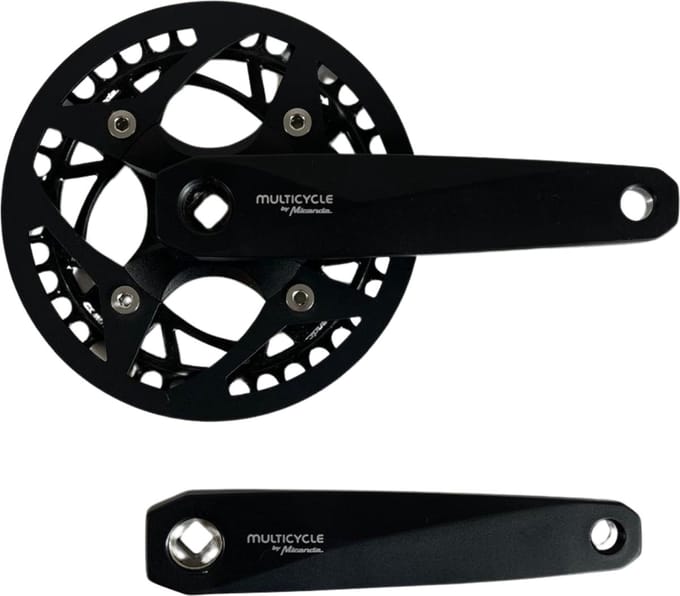 Miranda crankset links & rechts - Zwart - 170 mm - 104 mm - Single speed - 38T - Multicycle