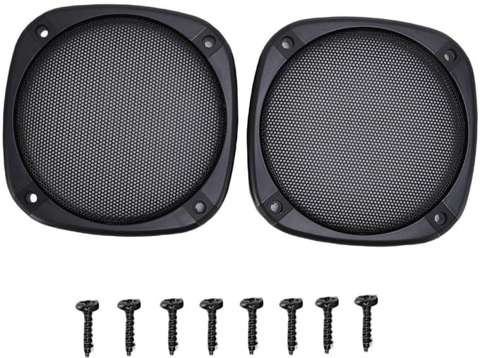 Dailygoods - 2 Stuks Luidspreker Grille Covers voor Thuisbioscoop en Auto
