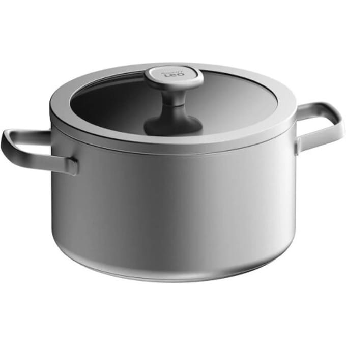 LEO Kookpot met deksel Graphite - Ø 20cm - Metaal - PFAS-vrij