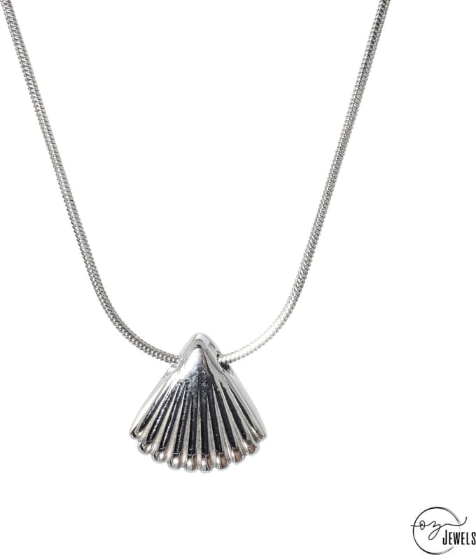 OZ Jewels – Elegante Schelp Ketting – 18K Verguld – Vrouwen – Verstelbare