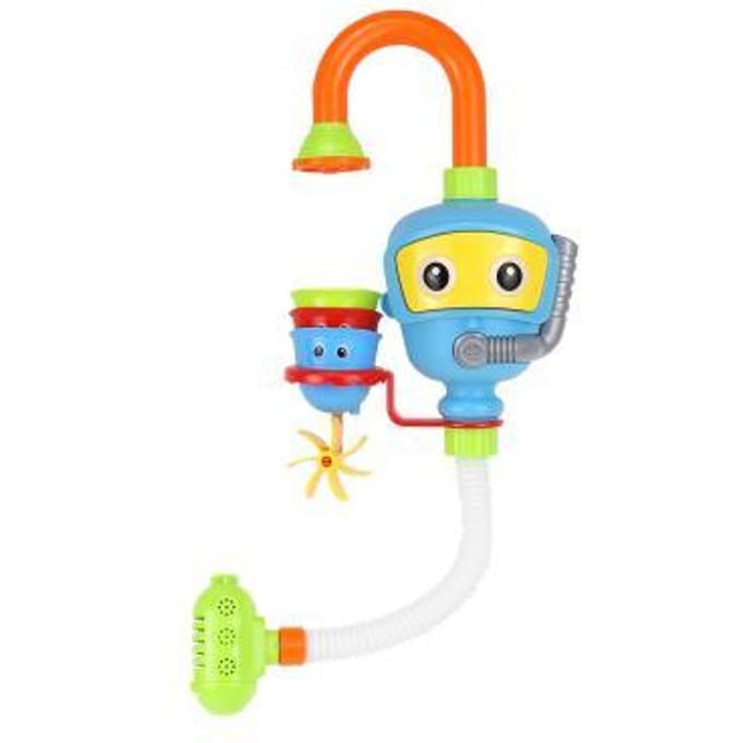Badfontein robot met zuignappen Interactief speelgoed Badspeelgoed