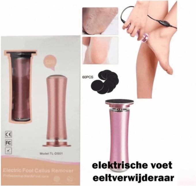 Elektrische Voet Eeltverwijderaar - Roze