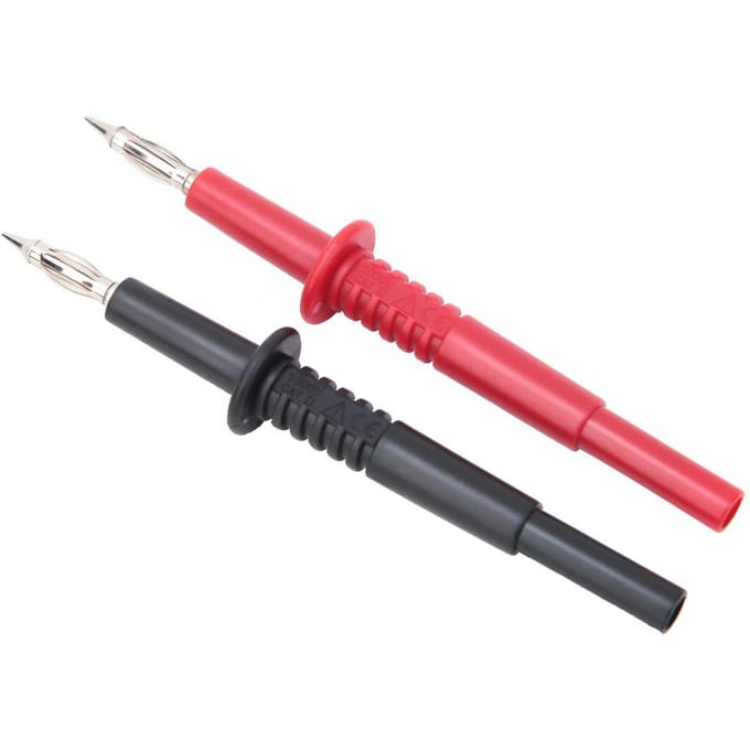 2PCS P5011 Sonde de Test à Fiche Banane 4mm Connecteur Banane Test pour Multimètre red