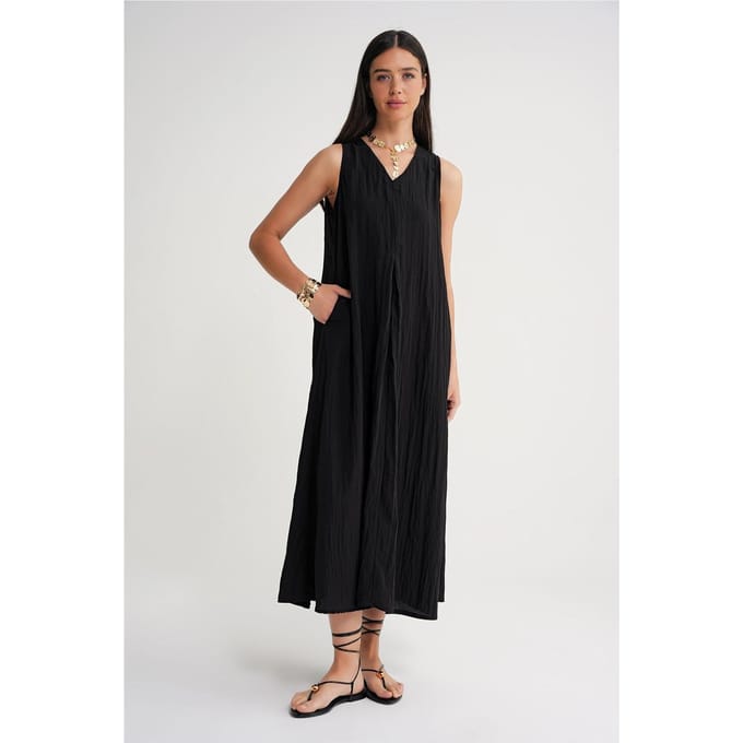V-hals Maxi Jurk