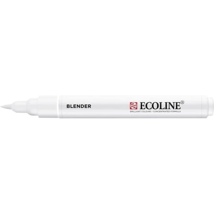 Blender Brush Pen Stift - Talens - Ecoline - Herbruikbaar - Penseelpunt - Wit
