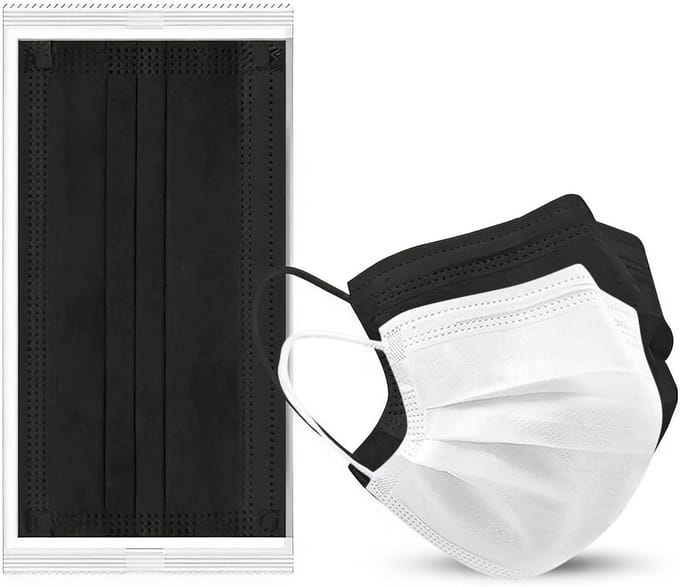 Wegwerp Mondkapjes - Stofmaskers - Bescherming - 3-Laags - 50 Stuks - Wit