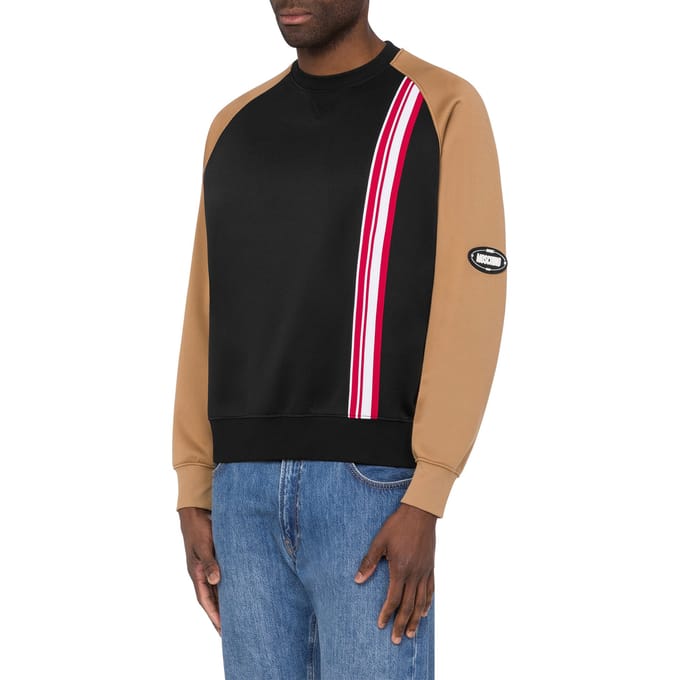 Moschino Crewneck Sweatshirt Black Taglia: S | Maglioni a maglia Outlet | Uomo | Nero