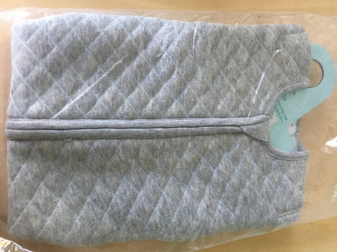aden + anais Snug Fit Sleeved Sleeping Bag 1.5 TOG - Grey/Blue - 3-6m