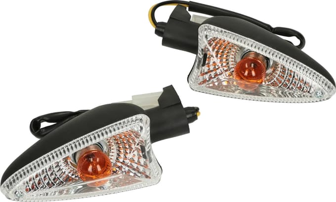 Knipperlichtset achter Teknix MBK Nitro, Yamaha Aerox transparant (vanaf 2013)