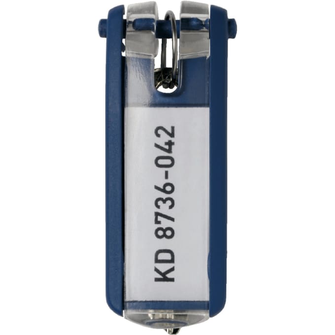 Sleutellabel Durable 1957 met ring blauw