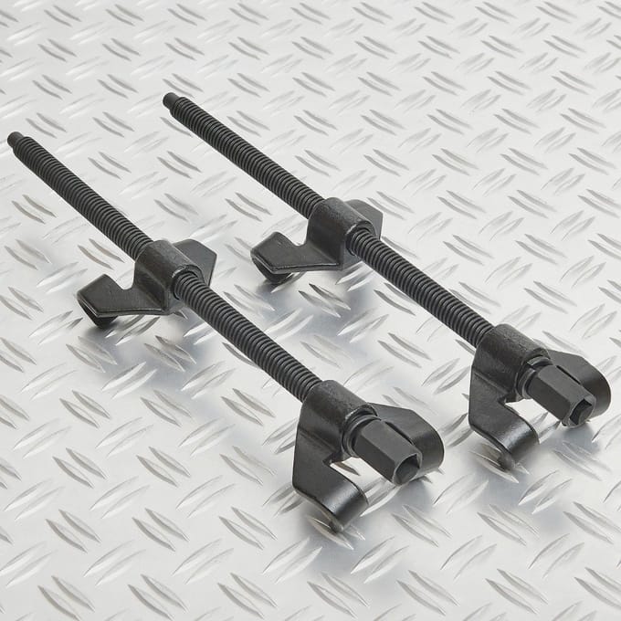 Datona® Veerspanners set van 2 stuks - Zwart