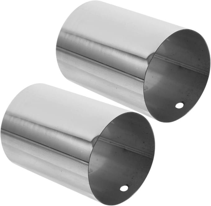 Leuning Eindstukken - Trapleuning Doppen - Veilige Afwerking - Roestvrij Staal - 4 Centimeter Lengte - Zilver