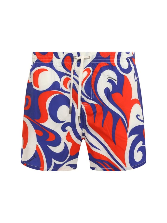 Logo Boxer Midi Zwemshorts