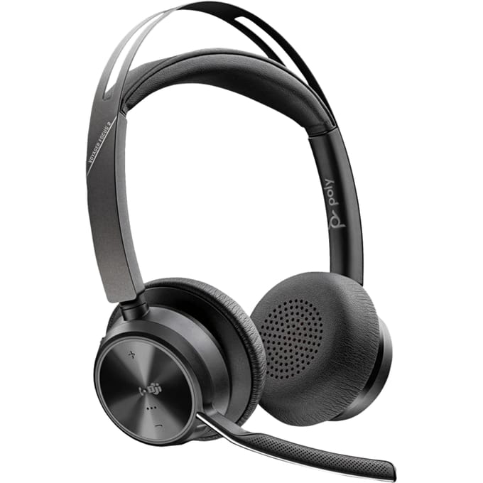 HP Poly Voyager Focus 2 Microsoft Teams Certified On Ear headset Bluetooth Stereo Zwart Noise Cancelling Headset Computer