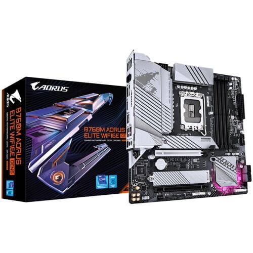 GIGABYTE B760M AORUS ELITE WIFI6E GEN5 Moederbord - Intel B760 - Intel LGA1700 - DDR5 RAM - Micro-ATX