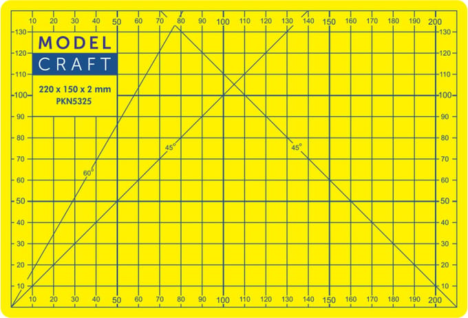 Model Craft Snijmat - PKN5325 A5-formaat - Geel