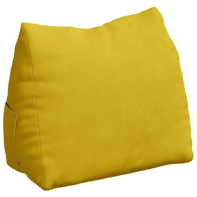 vidaXL - Rugkussen - Geel - 45 - x - 35 - x - 20 - cm - Corduroy - stof