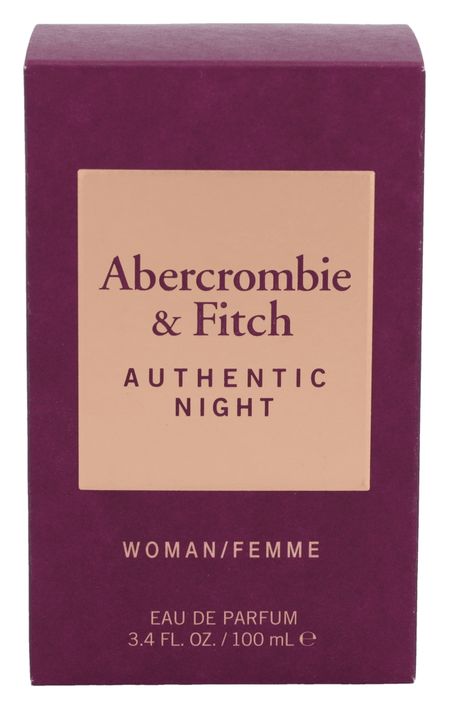 Abercrombie & Fitch Authentic Night Woman Eau de Parfum Spray Damesparfum Dames 100 ml