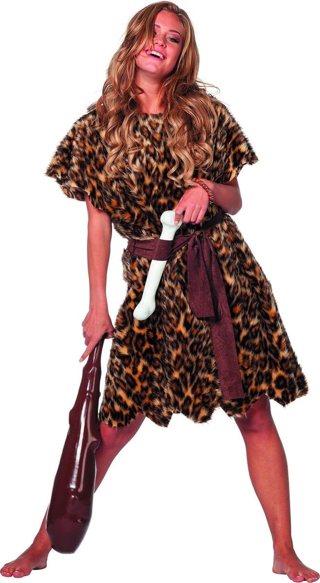 Holbewoonster verkleedkleding vrouw - Maat 44