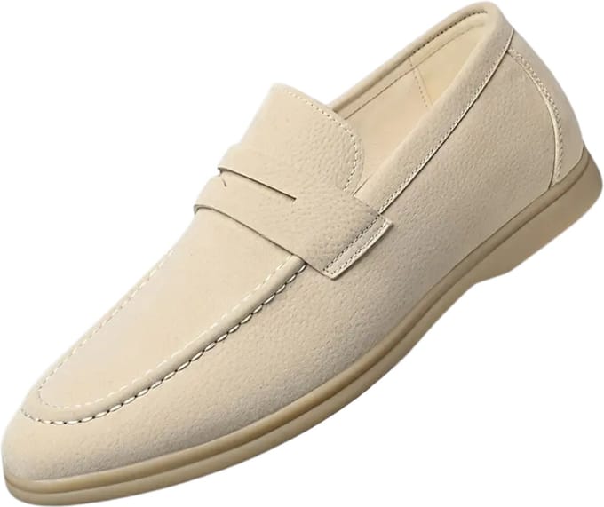 Bovista Loafers Heren - Met Hak - Herenschoenen - Instappers - Beige - Maat 40