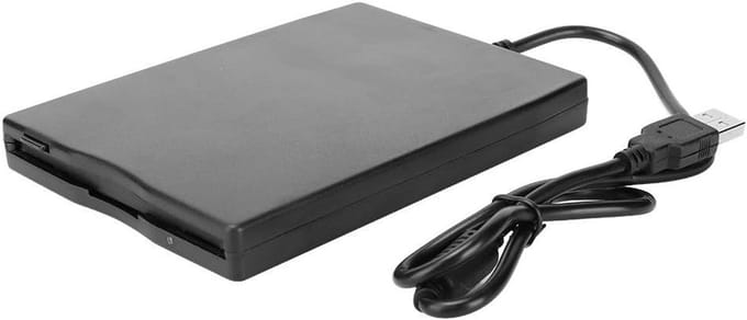 Externe 3.5" Floppy Disk Drive voor PC, Compatibel met Windows 98 t/m 10, USB 1.1/2.0/3.0, Gegevensopslag en Overdracht