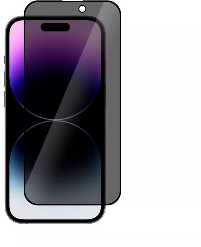 Privacy Screenprotector geschikt voor iPhone 16 / 15 - Screenprotector Privacy geschikt voor iPhone 16 - iPhone 15 Privacy Screenprotector - Privacy Glass - Edge to Edge