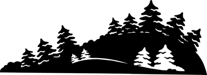 Kerst raamsticker - Kerstlandschap - Kerst decoratie