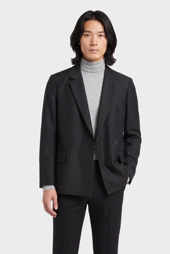 ARKET Daxia Satin Press Black Taglia: 38 | Blazers Outlet | Uomo | Nero