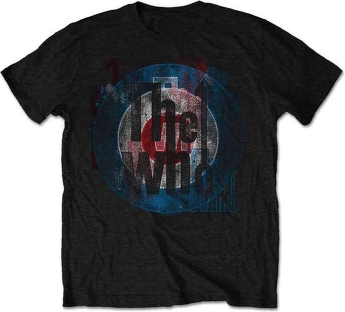 The Who - Target Texture Heren T-shirt - S - Zwart