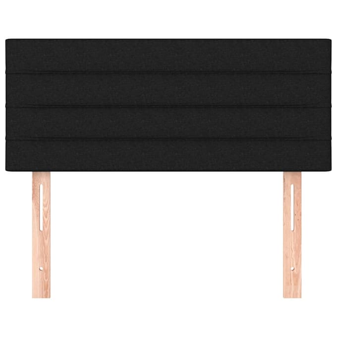 vidaXL - Hoofdbord - 90x5x78/88 - cm - stof - zwart