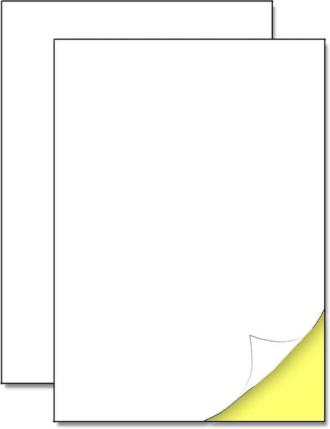 150 Vellen - Sticker Papier voor Printer A4, Witte Zelfklevende Etiketten Label Paper Printable