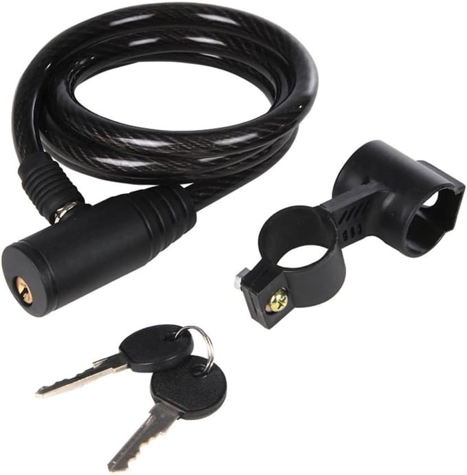 Fietsslot Kabel - Fietsbeveiliging - Fietsen Beveiligen - Met Beugel - 10 x 1200mm - Multi