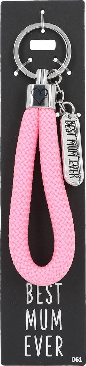 Depesche - Sleutelhanger "Do not forget me!" - motief 061 met de tekst "Best Mum Ever"