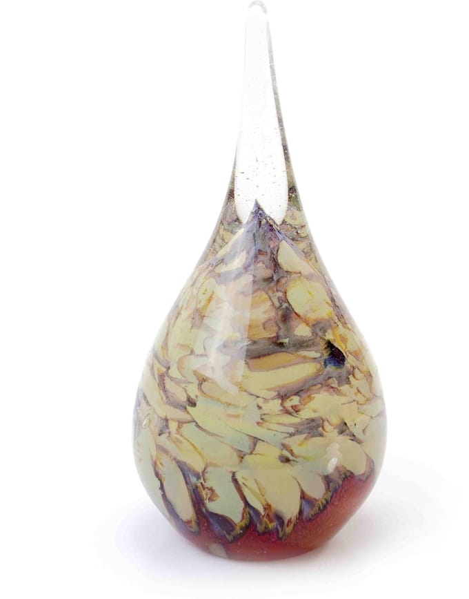Loranto - Mini Urn Druppel van Glas - Luxe urn - Urnen voor thuis
