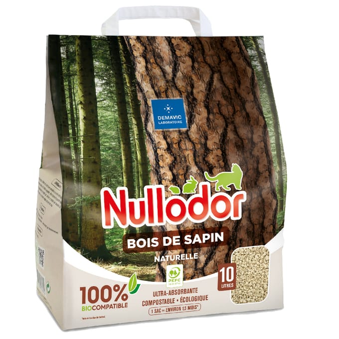 10l Bois De Sapin Nullodor Kattenbakvulling