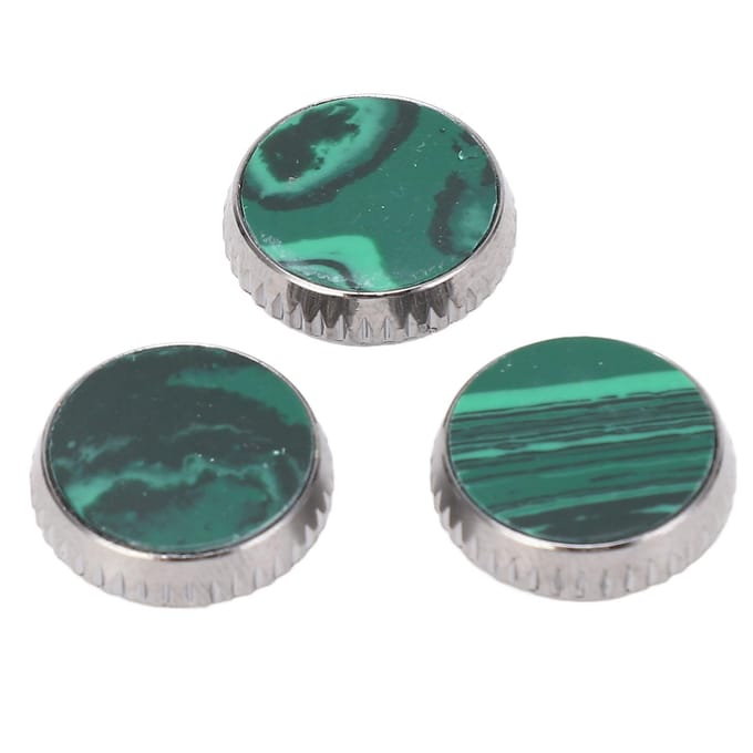 3 stuks trompetventieldop ingebedde groene standaard metalen vingerknop trompetventiel vervangende onderdelen