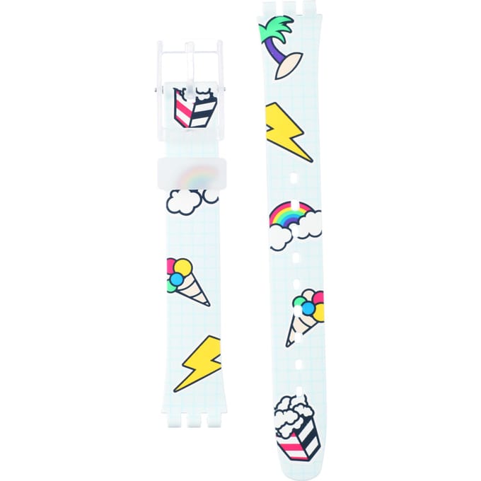 Swatch Plastic - Originals Small (25mm) - L ALW160 LW160 School Break Horlogeband