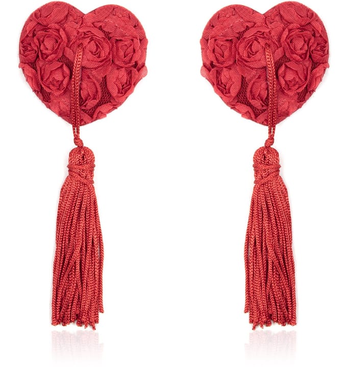 Banoch | Burlesque Heart Red - Tepelkwastjes - Hart - Rood