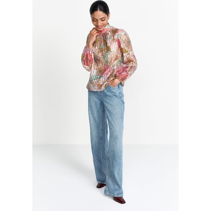 Rich & Royal Printed Blouse Spring Blush Taglia: 40 | Maglie a manica lunga Outlet | Donna
