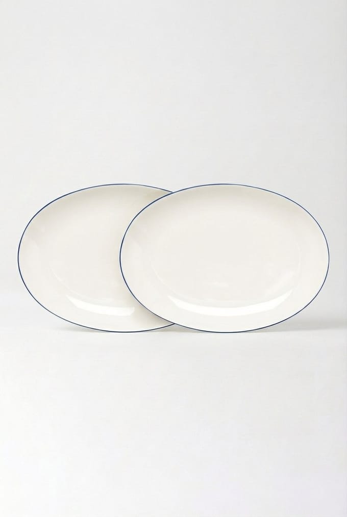 vtwonen - borden - 25.5cm - wit - set van 2
