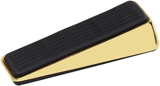 Deurstopper - Deurhouder - Muur Beschermen - Nagelvrije Montage - 300 Gram - Goud