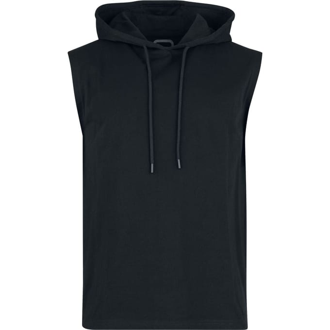 R.E.D. Rock-Engineered Design Zwart tanktop met capuchon - Heren - S