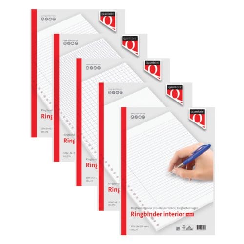 Interieur Quantore A4 23-gaats ruit 5mm 100vel