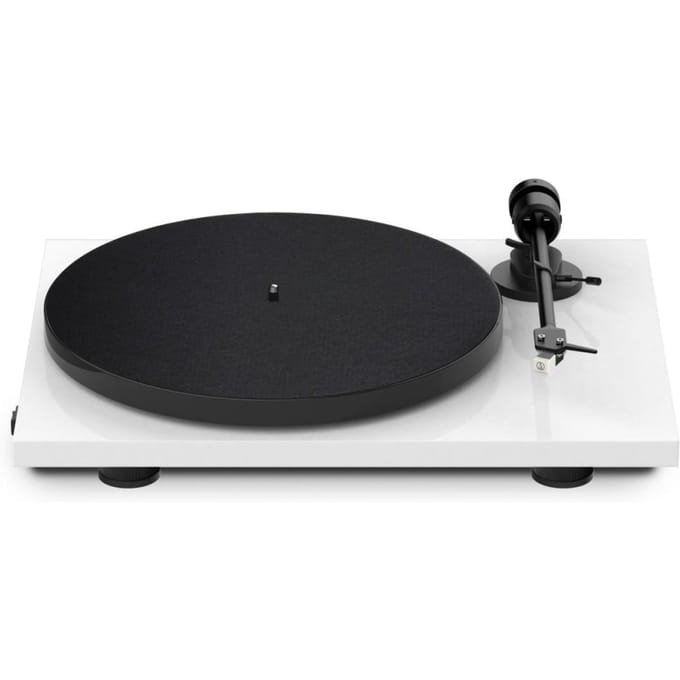 Pro-Ject E1 BT platenspeler met ingebouwde phono-voorversterker en AT3600L element, Bluetooth-zender, wit, Pro-Ject