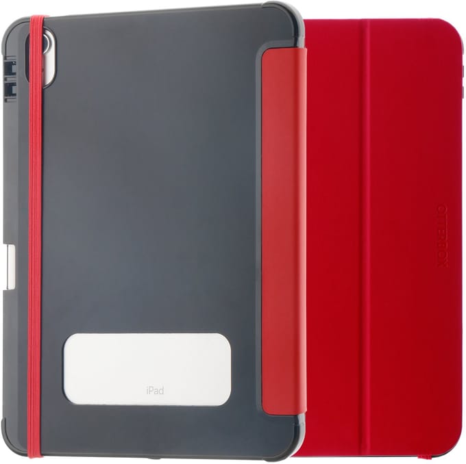 OtterBox React Folio Hoes Geschikt voor Apple iPad 10.9 (2022) - Book Case met Standaard - Rood