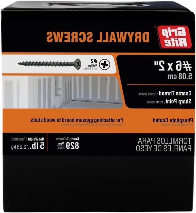 Gipsplaat Schroeven - Droge Muur Schroeven - Wanden Bevestigen - Bugelkop Design - 2 inch - Zwart