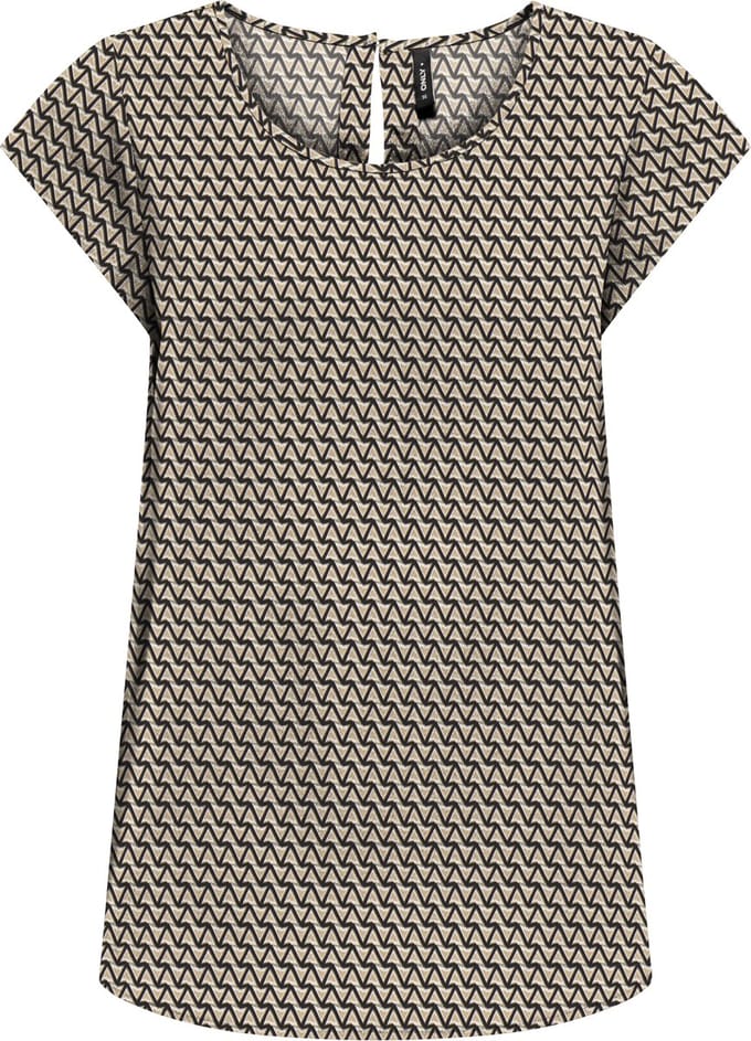 ONLY - ONLNOVA LIFE VIS S/S TOP WVN - Dames - Blouses