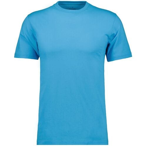 Ragman T-Shirt Uni Round Neck Single Jersey Amparo Blue / male